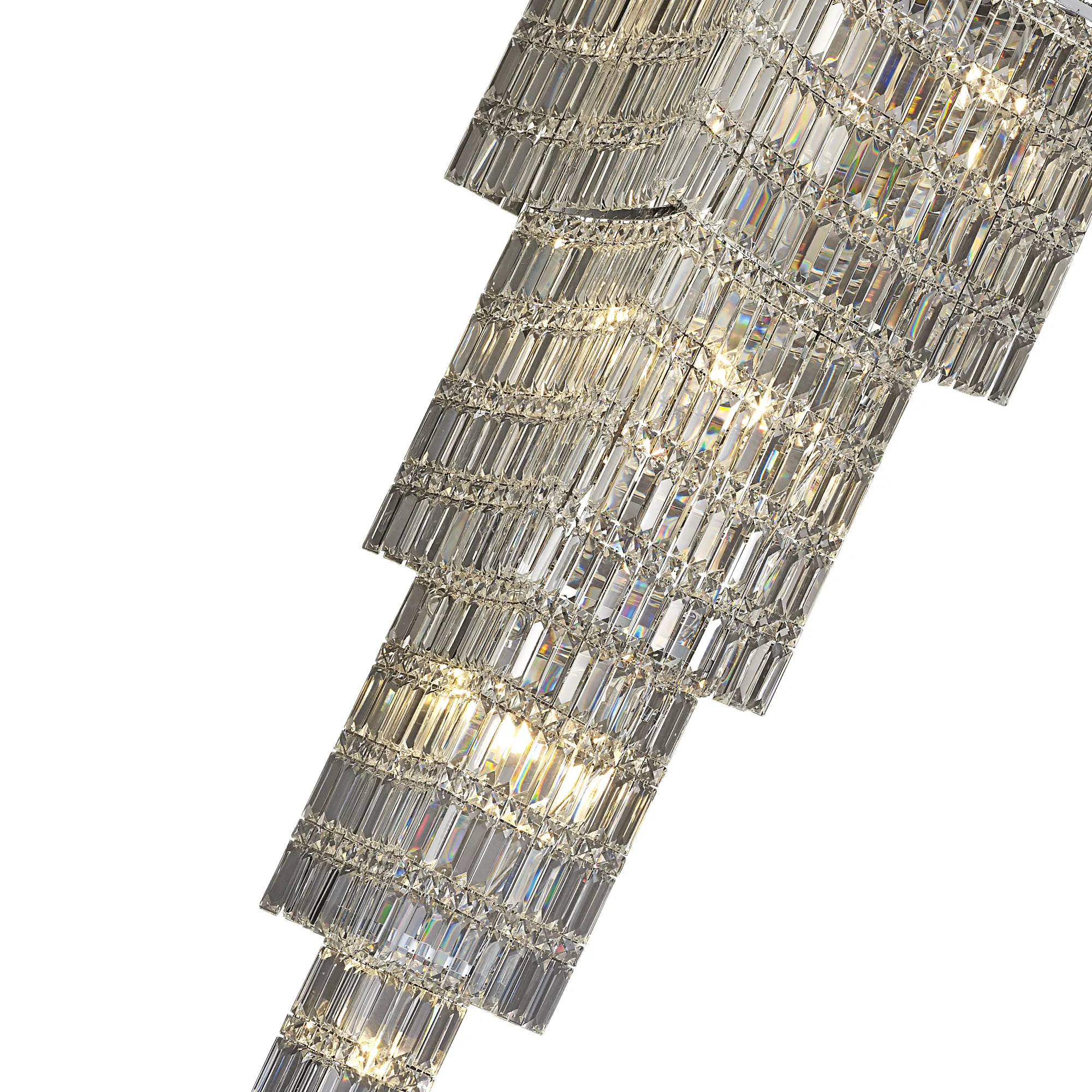 Gianni Crystal Chandelier 11 Light (30.4kg) Polished Chrome IL30644  Diyas Gianni